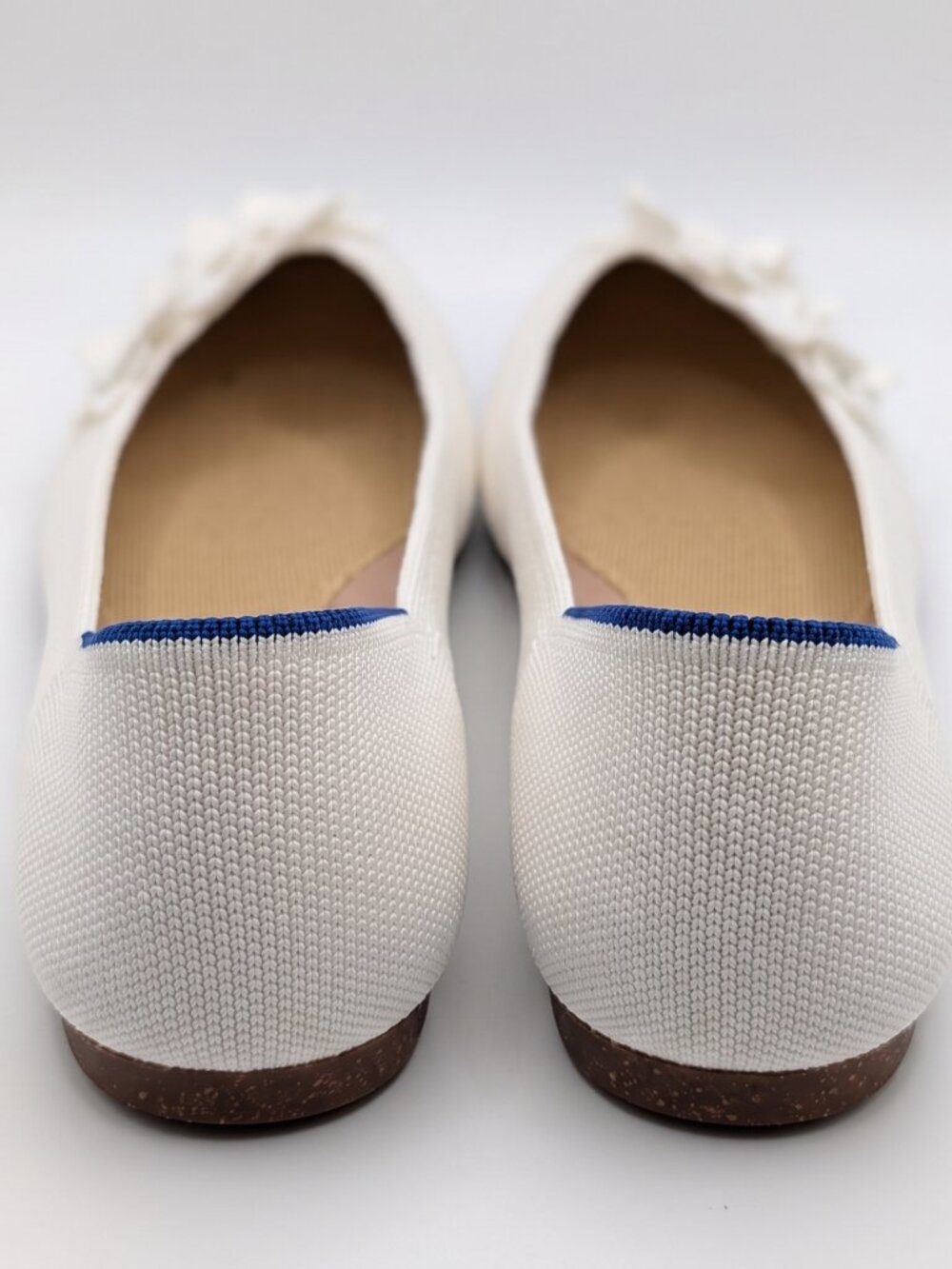 Rothy's The Petal Point II White Flats 10 - Picture 4 of 5